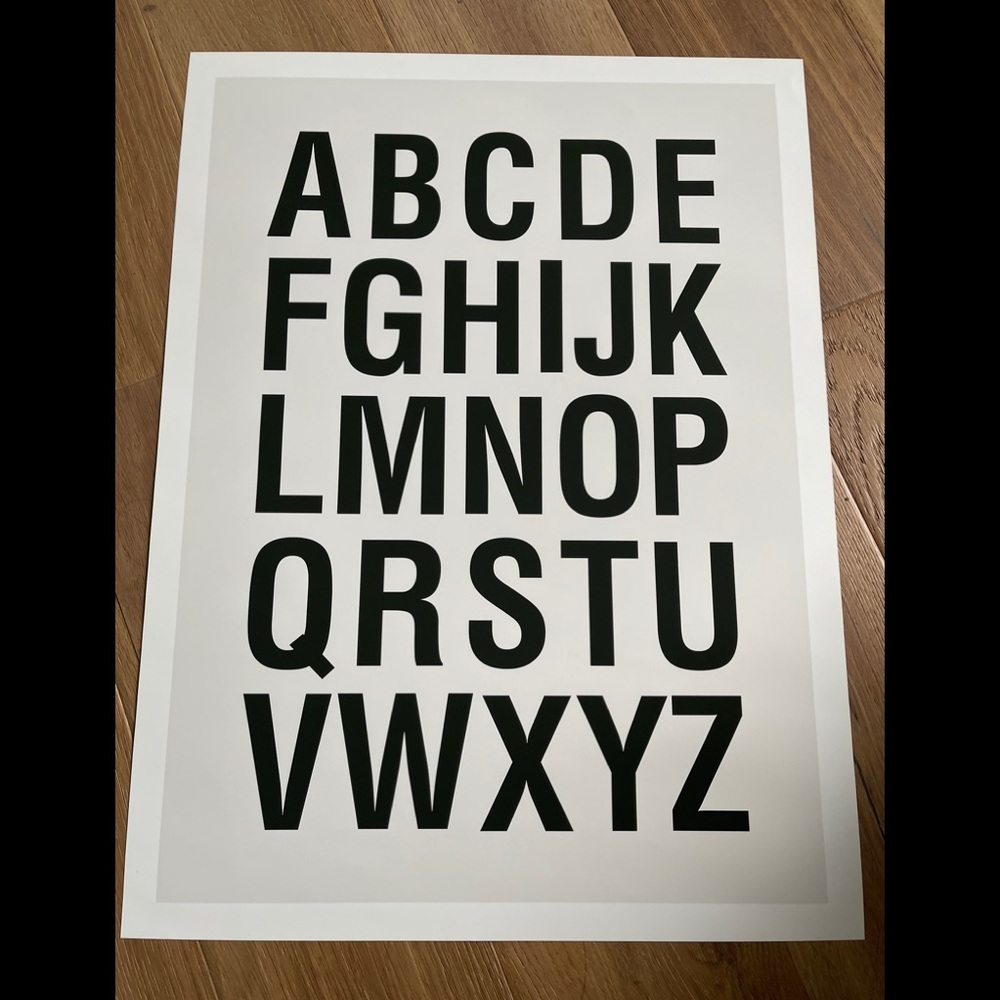 Alphabet Poster 18x24 inches